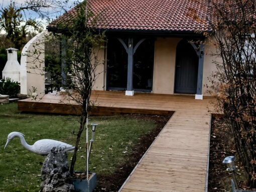 Terrasse et chemin en bois