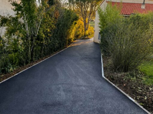 Terrassement et pose d’un enrobé 1